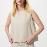 Uniqlo Linen Blend Blouse (Sleeveless)