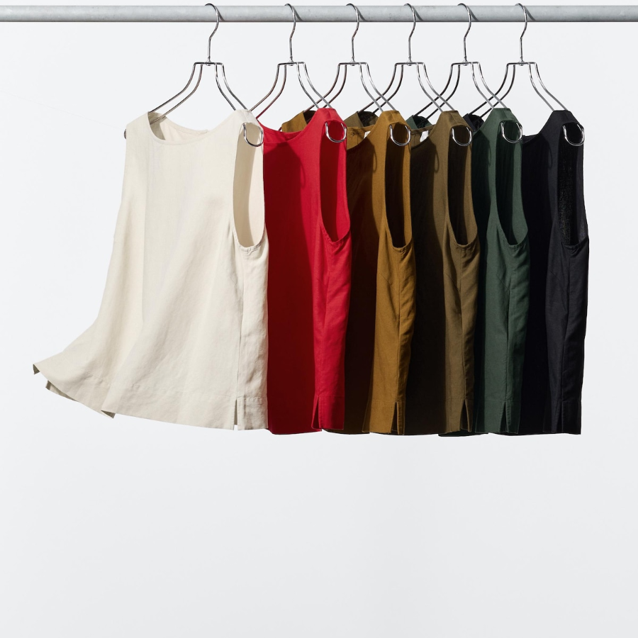 Uniqlo Linen Blend Blouse (Sleeveless)