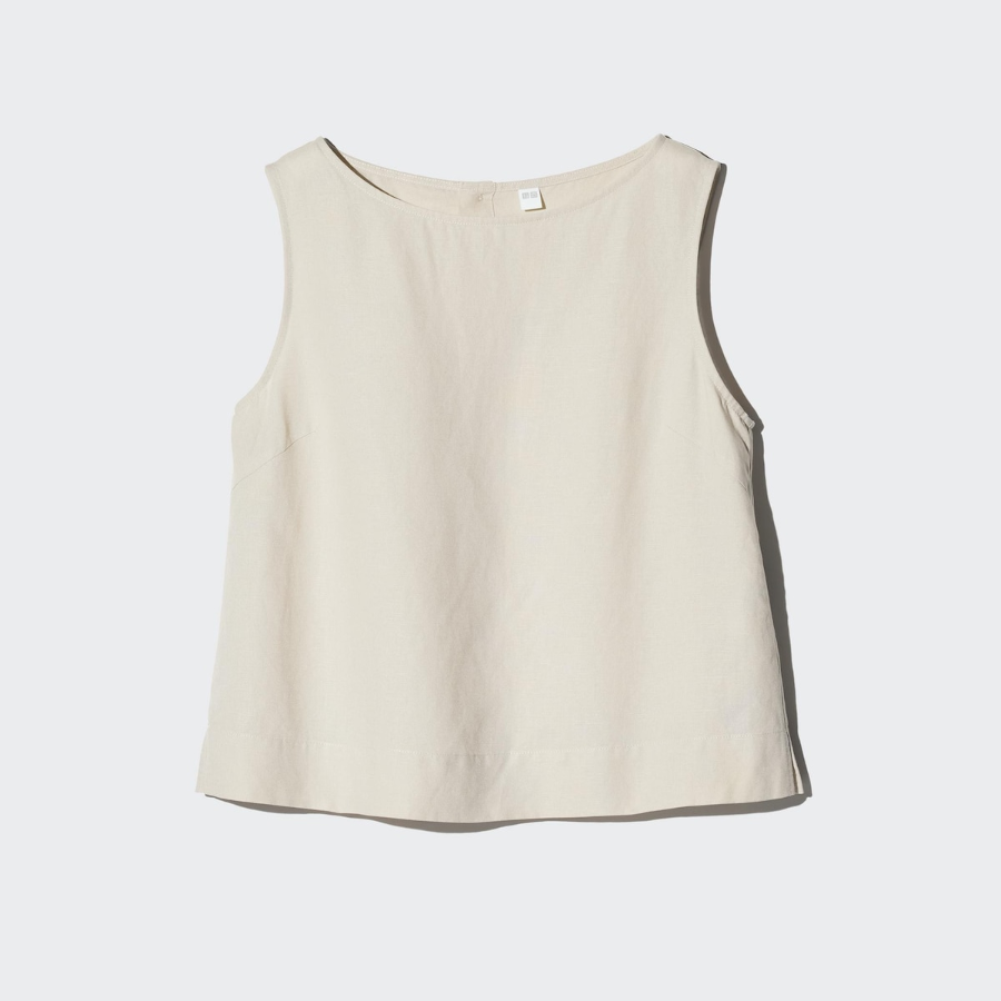Uniqlo Linen Blend Blouse (Sleeveless)
