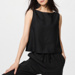 Uniqlo Linen Blend Blouse (Sleeveless)