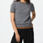 Uniqlo Merino Crew Neck Short Sleeve Sweater