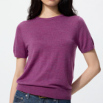 Uniqlo Merino Crew Neck Short Sleeve Sweater