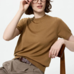 Uniqlo Merino Crew Neck Short Sleeve Sweater