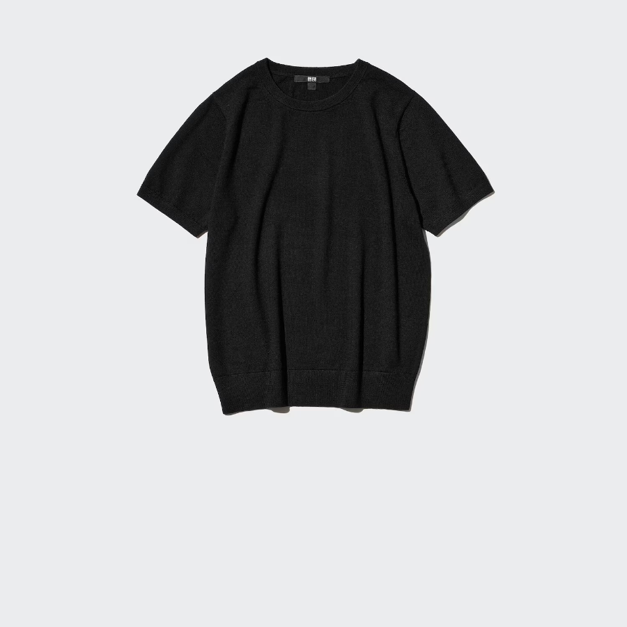 Uniqlo Merino Crew Neck Short Sleeve Sweater