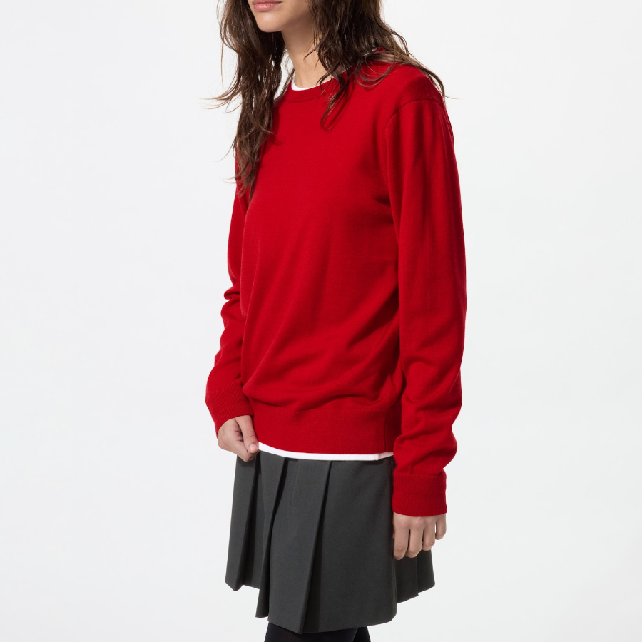 Uniqlo Свитер из мериносовой шерсти с круглым вырезом