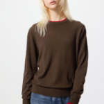 Uniqlo Свитер из мериносовой шерсти с круглым вырезом