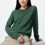 Uniqlo Свитер из мериносовой шерсти с круглым вырезом