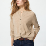Uniqlo Мериносовый кардиган с круглым вырезом