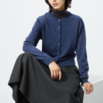 Uniqlo Мериносовый кардиган с круглым вырезом