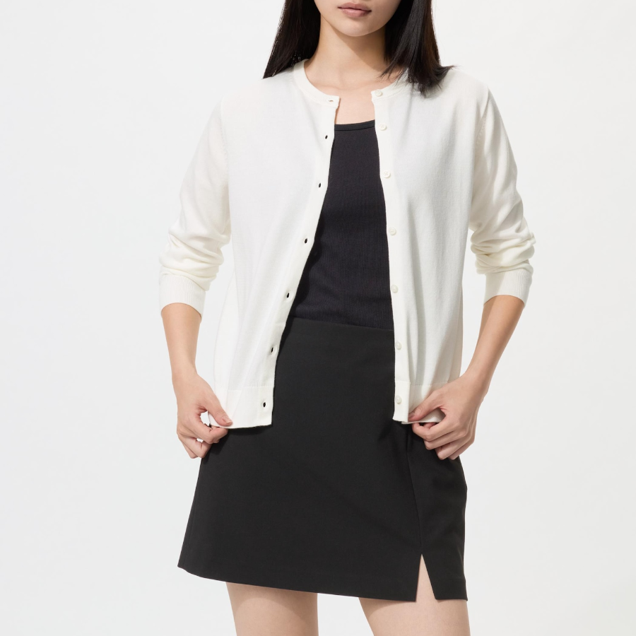 Uniqlo Кардиган с круглым вырезом и защитой от УФ-лучей