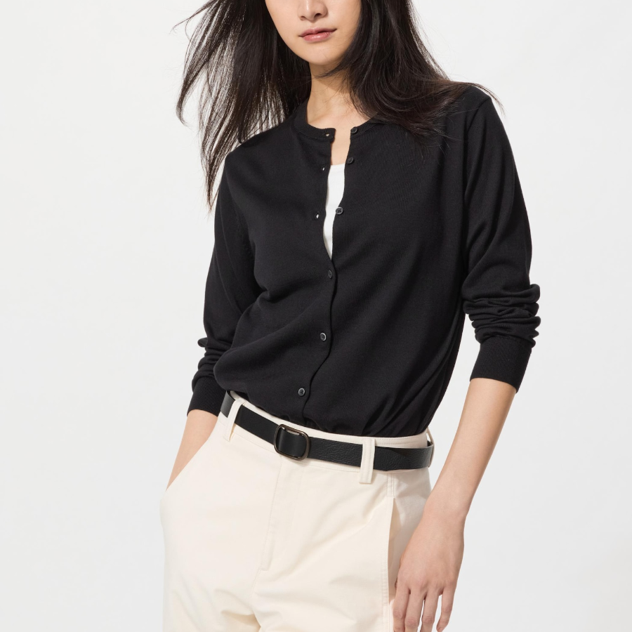 Uniqlo Кардиган с круглым вырезом и защитой от УФ-лучей