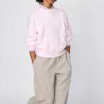 Uniqlo Хлопковый свитер с круглым вырезом