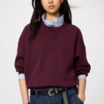 Uniqlo Хлопковый свитер с круглым вырезом