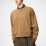 Uniqlo Хлопковый свитер с круглым вырезом