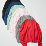 Uniqlo Хлопковый свитер с круглым вырезом