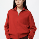 Uniqlo Кардиган из гладкого хлопка на молнии