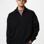 Uniqlo Кардиган из гладкого хлопка на молнии
