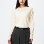 Uniqlo Кашемировый свитер с круглым вырезом