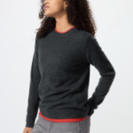 Uniqlo Кашемировый свитер с круглым вырезом