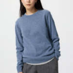 Uniqlo Кашемировый свитер с круглым вырезом