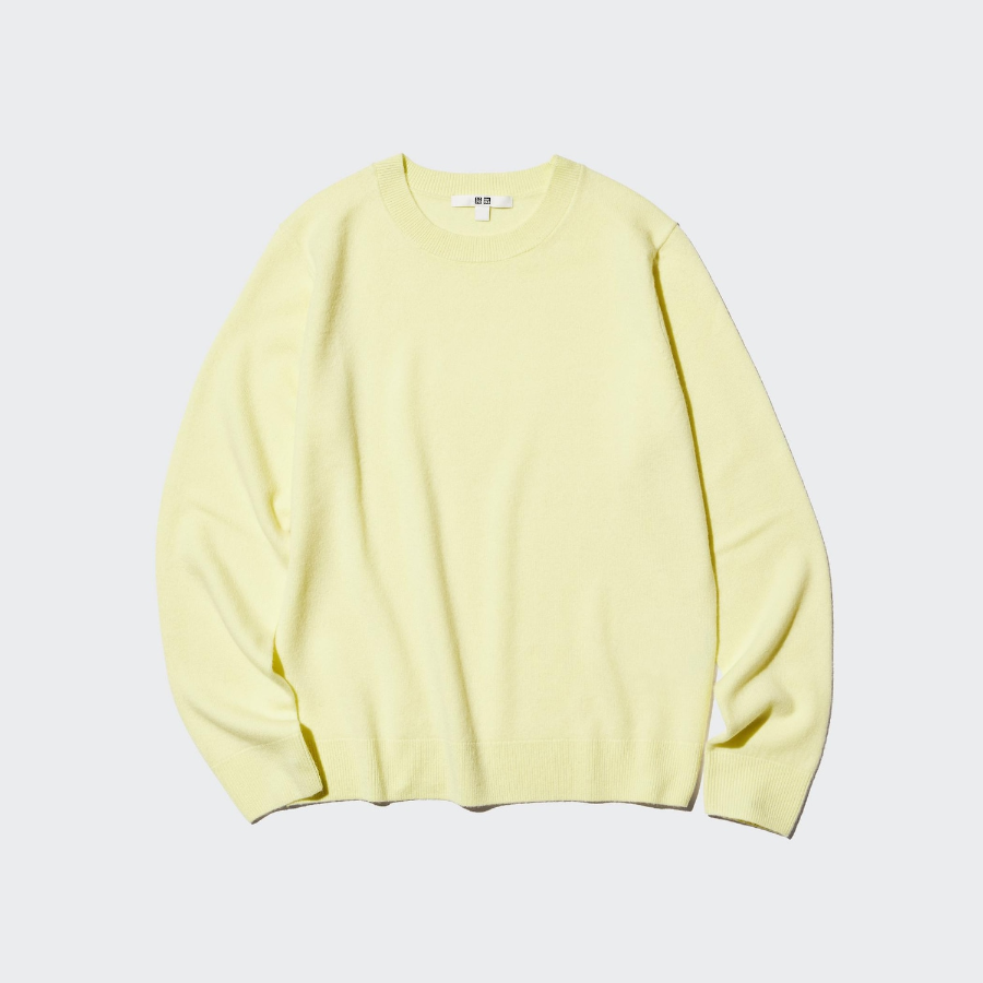 Uniqlo Кашемировый свитер с круглым вырезом