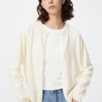 Uniqlo Кашемировый кардиган с круглым вырезом
