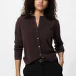 Uniqlo Кашемировый кардиган с круглым вырезом