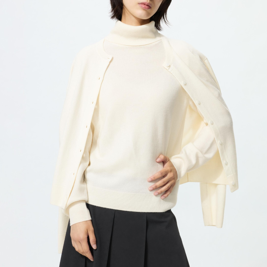 Uniqlo Кашемировый свитер-водолазка