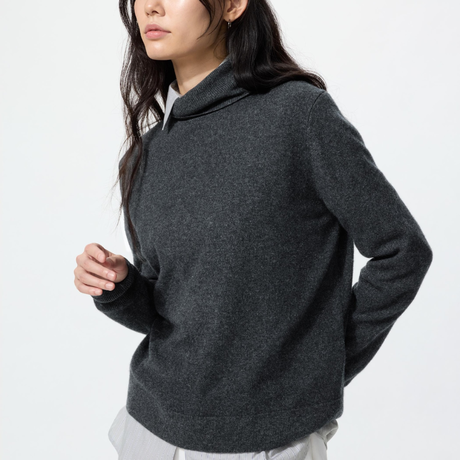 Uniqlo Кашемировый свитер-водолазка