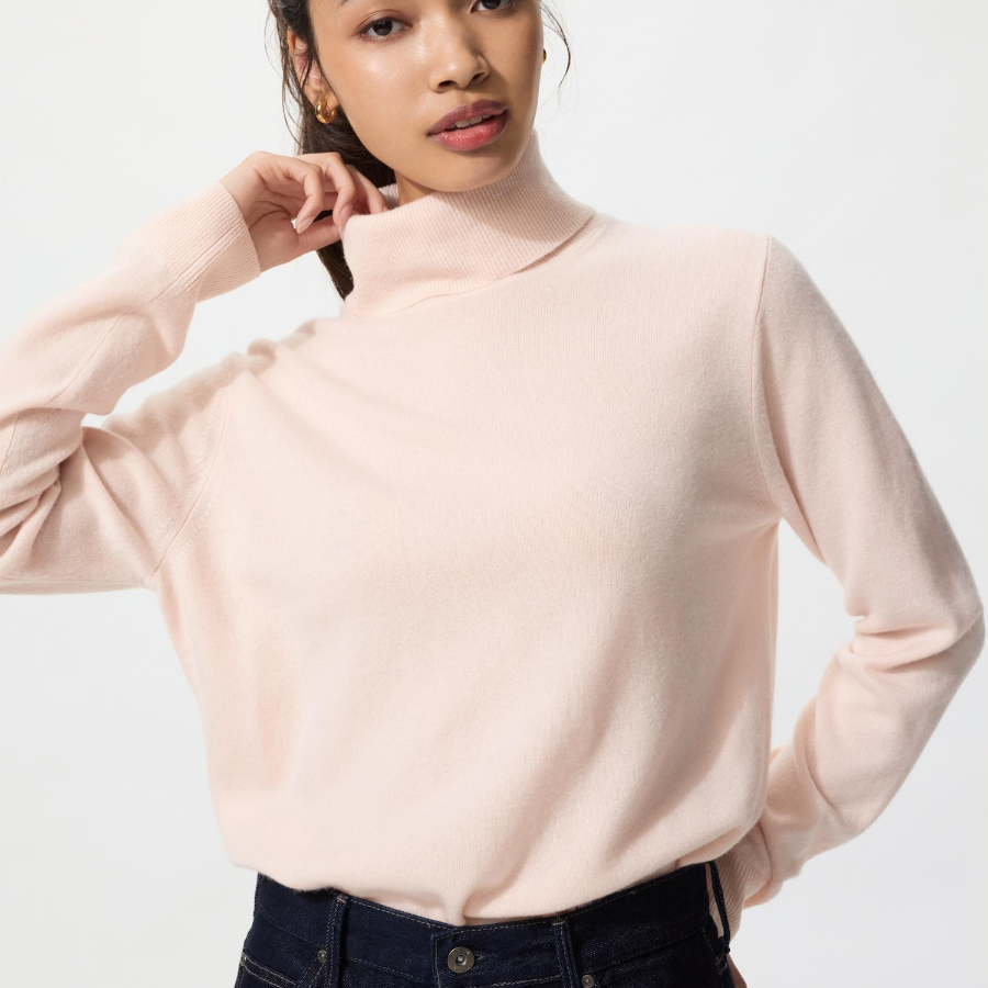 Uniqlo Кашемировый свитер-водолазка