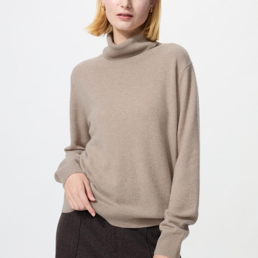 Uniqlo Кашемировый свитер-водолазка
