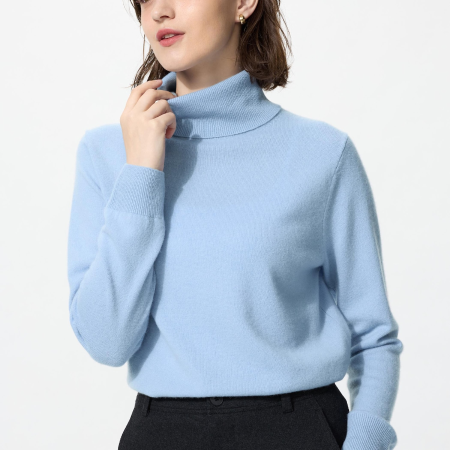 Uniqlo Кашемировый свитер-водолазка