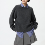 Uniqlo Свитер из пряжи «суфле» с круглым вырезом