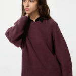 Uniqlo Свитер из пряжи «суфле» с круглым вырезом