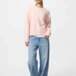 Uniqlo Свитер из пряжи «суфле» с круглым вырезом