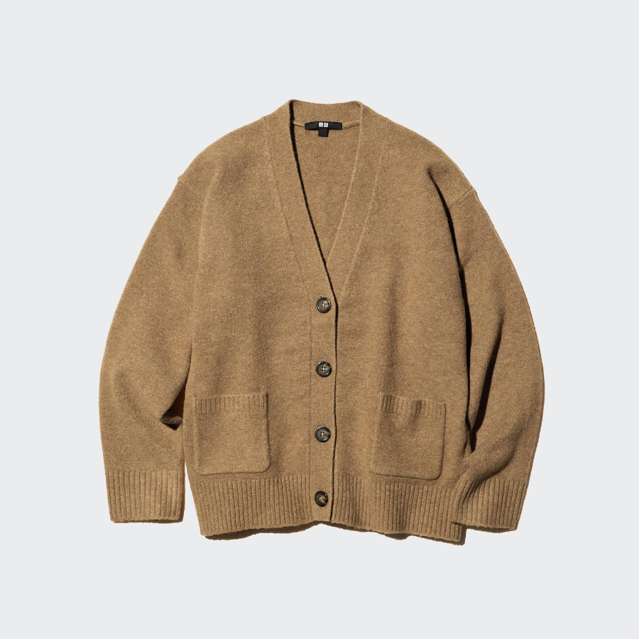 Uniqlo Кардиган свободного кроя из пряжи Soufflé