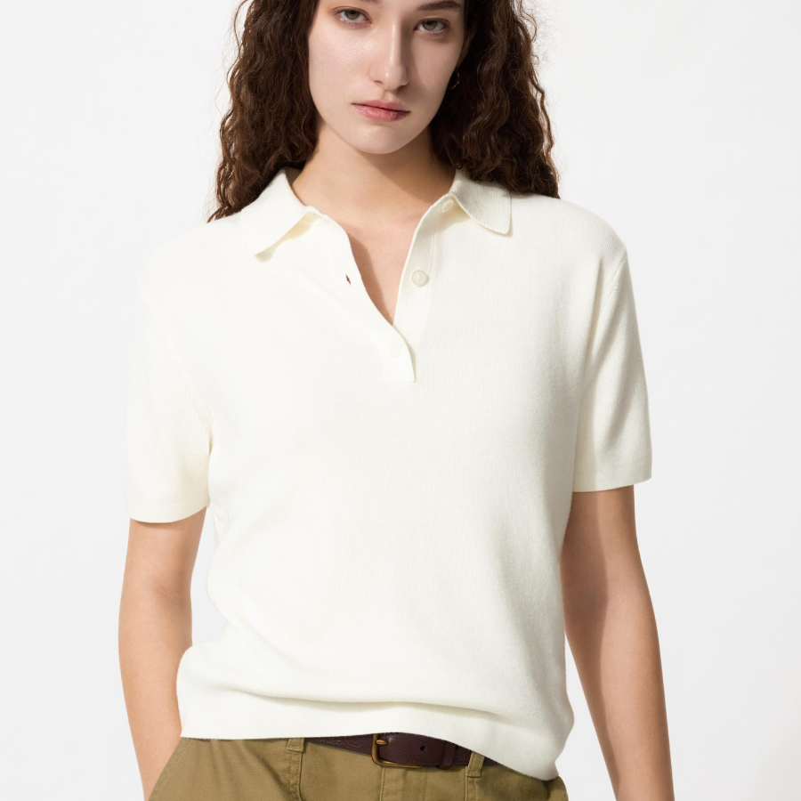 Uniqlo Джемпер-поло с короткими рукавами