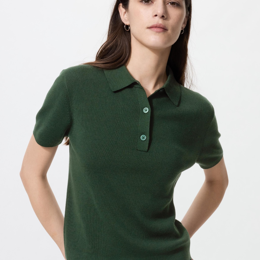 Uniqlo Джемпер-поло с короткими рукавами