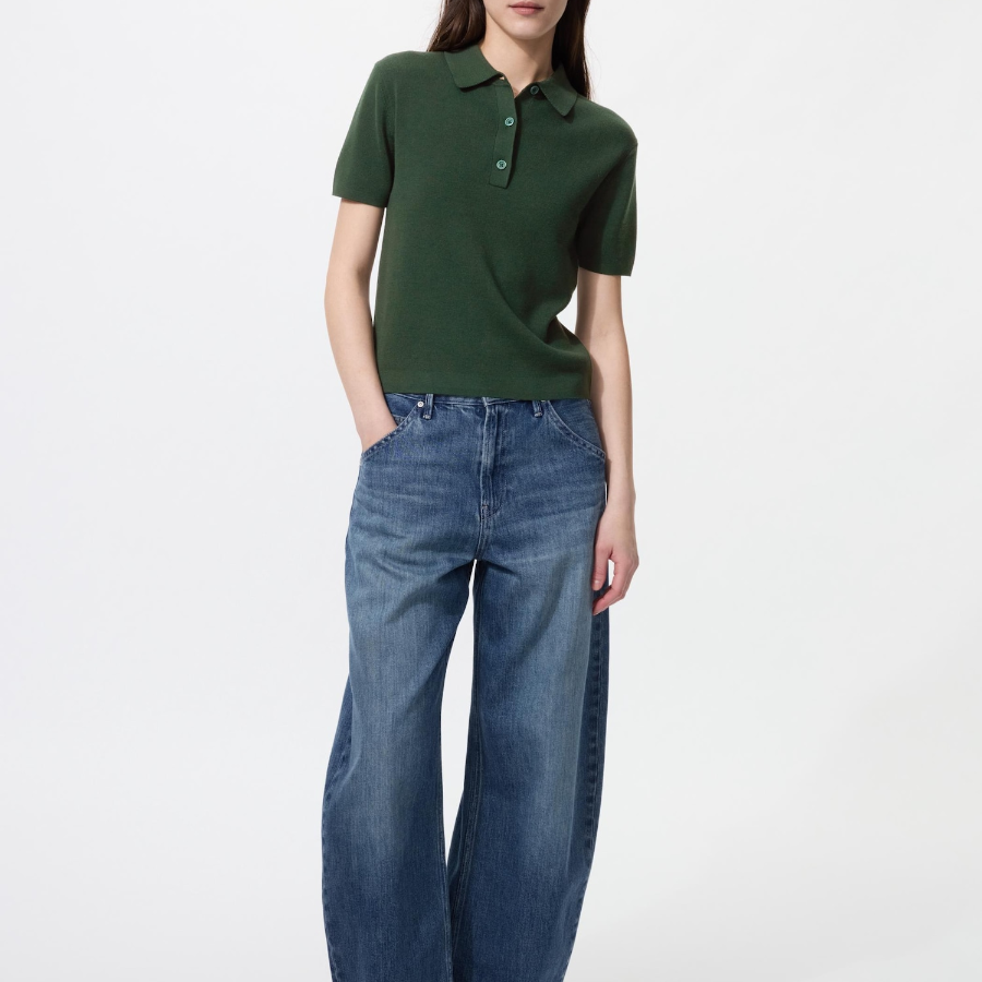 Uniqlo Джемпер-поло с короткими рукавами