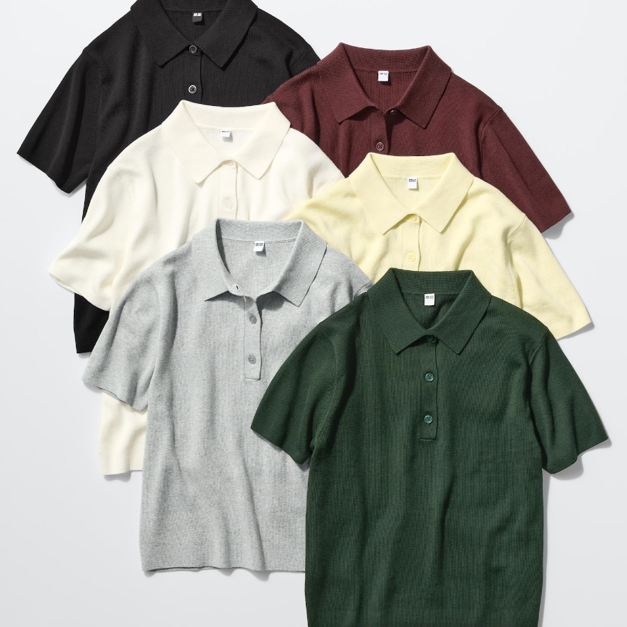Uniqlo Джемпер-поло с короткими рукавами