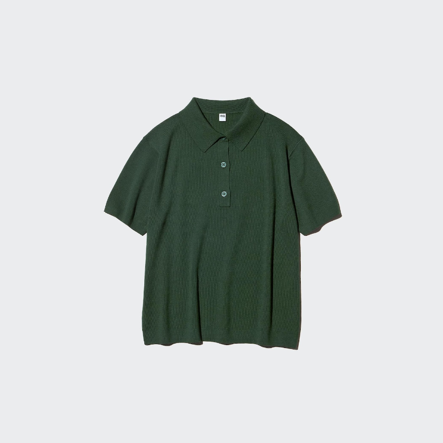 Uniqlo Джемпер-поло с короткими рукавами