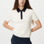 Uniqlo Трикотажное поло с короткими рукавами и контрастными вставками