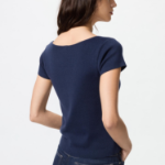Uniqlo Кардиган с круглым вырезом и короткими рукавами