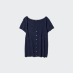 Uniqlo Кардиган с круглым вырезом и короткими рукавами