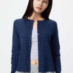 Uniqlo Кардиган с ажурным узором и принтом
