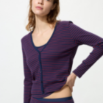 Uniqlo Кардиган в полоску с V-образным вырезом