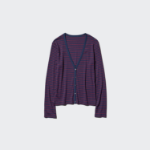 Uniqlo Кардиган в полоску с V-образным вырезом