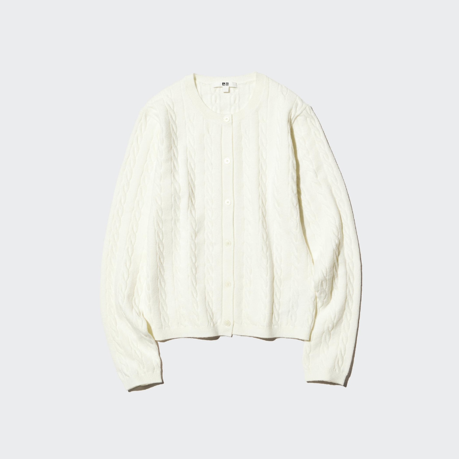 Uniqlo Кардиган с косами и круглым вырезом