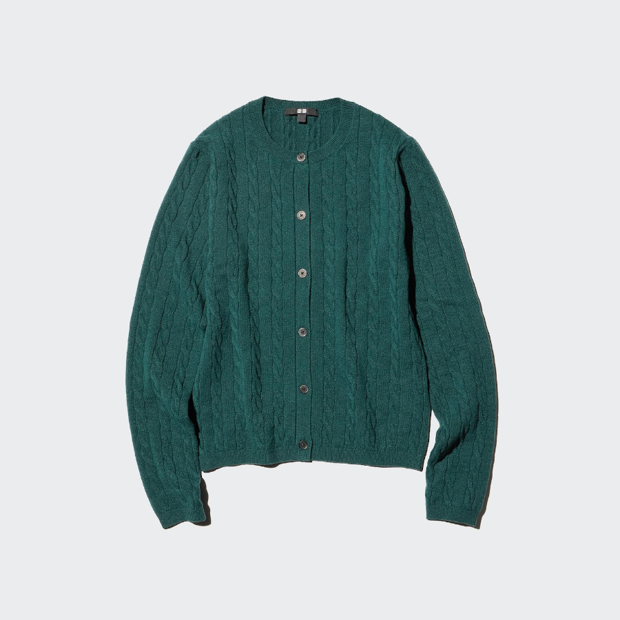 Uniqlo Кардиган с косами и круглым вырезом