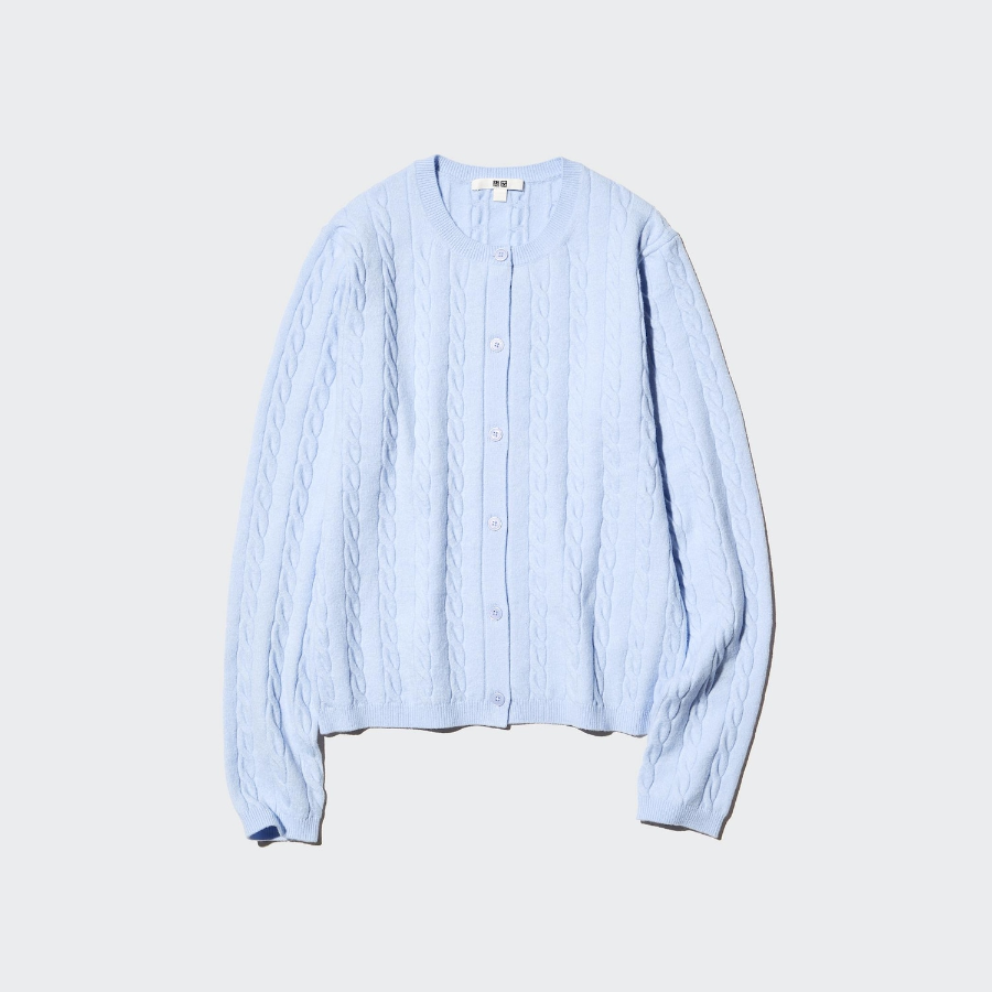 Uniqlo Кардиган с косами и круглым вырезом